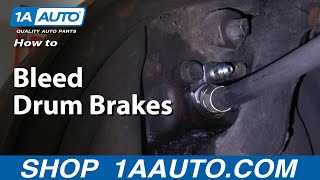 How To Bleed Drum Brakes on your Car [upl. by Goodspeed42]