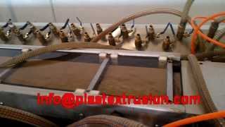 PVC WPC Profile Extrusion Machine working video Italy customer factory January 2014 year [upl. by Gerhardine]