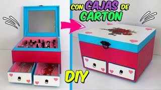 INCREÍBLE DIY RECICLANDO CARTÓN  COMO HACER UN ORGANIZADOR CON TUS PROPIAS MANOS [upl. by Tterrej]