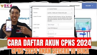 WAJIB BUAT AKUN DULU  BEGINI CARA DAFTAR CPNS 2024  PEMBUATAN AKUN SSCASN 2024 cpns2024 [upl. by Monetta]