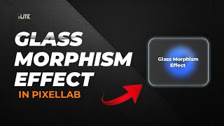 Discover how to create a glass Morphism effect in PIXELLAB [upl. by Choo]