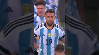 GOL DA ARGENTINA OTAMENDI  BRASIL X ARGENTINA  shorts  geglobo [upl. by Narahs]