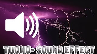 EFFETTO SONORO TUONO viral thunder sound soundeffects lampi pioggia [upl. by Idahs]