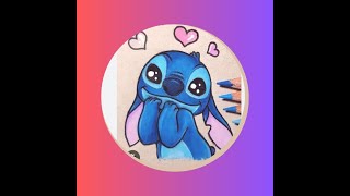 Stitch coloring kidscolouringfun stitch [upl. by Eadnus]