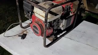 Working on a FREE Honda EG2200X portable Generator 1st look will it run [upl. by Zacherie414]