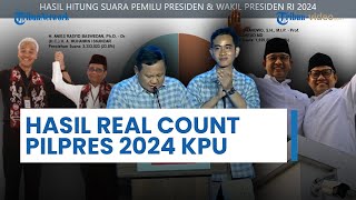 Hasil Hitung Pungut Suara Sementara Pilpres 2024 KPU Pukul 1900 WIB Paslon 02 Ungguli 2 Kompetitor [upl. by Teik]