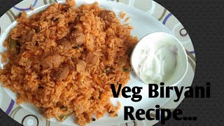 Vegetable Biryani😋Soya Biryani RecipeHow to make Veg Rice Recipe [upl. by Yblok616]