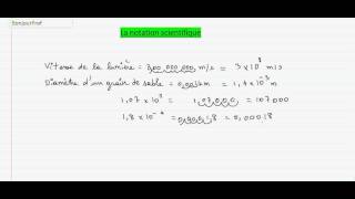 Secondaire 3 Québec  11 Notation scientifique [upl. by Octavius]