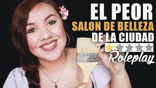 Maquillaje en el PEOR Salon de Belleza de la CIUDAD  ASMR Español  Murmullo Latino [upl. by Regen640]