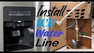 How To Install Water Ice Line Refrigerator Easy Simple [upl. by Agosto471]