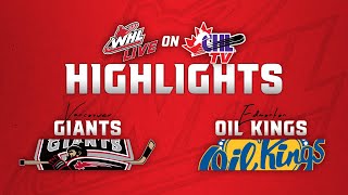 Vancouver Giants at Edmonton Oil Kings 1014  WHL Highlights 202425 [upl. by Oratnek]