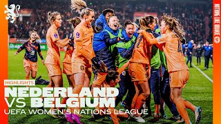 FINAL FOUR AFTER AN INSANE END OF THE GAME 🔥🤯  Highlights Nederland  Belgium 05122023 [upl. by Jehu541]