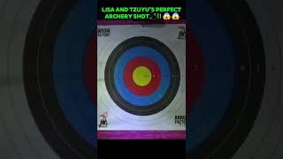 Lisa and Tzuyu are archery queens in this moment👸👸 blackpink lisa lalisa tzuyu [upl. by Meta]