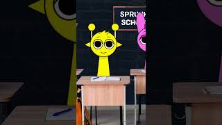 Sprunki Crying 🥺 Sprunki School 🩷🩶💛💚 [upl. by Treiber]