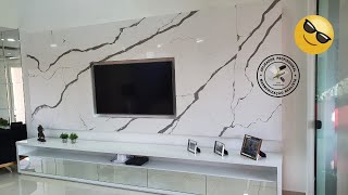 BRANCO CARRARA FEITO EM PAINEL DE DRYWALL [upl. by Darice]