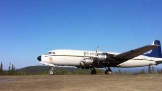 Everts Air Fuel DC6 Landing at Nixon Fork [upl. by Imogene]