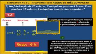 REGRA DE TRÊS SIMPLES E COMPOSTA  FÁCIL FÁCIL  CCV623 [upl. by Glogau]