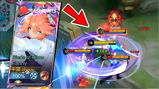 WTF DAMAGE FANNY WHEN GLOBAL CHOU PICK FANNY  Mobile Legends [upl. by Jeritah]