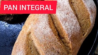 PAN INTEGRAL fácil para principiantes 🥖 Delicioso y rápido pan de harina integral [upl. by Cila]