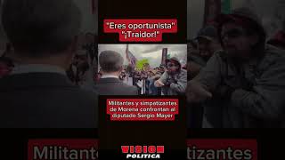 “Oportunista traidor” increpan a Sergio Mayer en la toma de protesta de Claudia Sheinbaum [upl. by Rahel601]