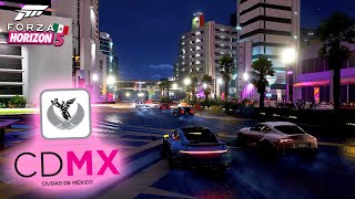 Forza Horizon 5  La Ciudad de Mexico en el juego  Una pista tipo F1 con estadio y Gymkhana [upl. by Nyltak83]