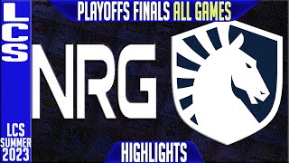 NRG vs TL Highlights ALL GAMES  LCS Summer 2023 Championship Finals  NRG Esports vs Team Liquid [upl. by Anauqahc]