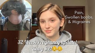 32 Week Pregnancy Update amp Bump Shot Teen Mom Mckayla Adkins [upl. by Tyra]