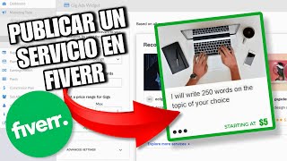 ✅ Cómo PUBLICAR un SERVICIO en FIVERR 2024 l Tutorial Para Principiantes [upl. by Rosenfeld]