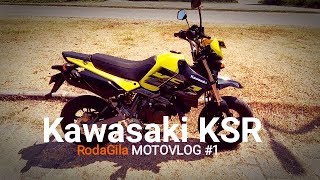 Motovlog REVIEW KAWASAKI KSR 110 PRO [upl. by Wilmar667]