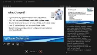 Master 2017 ICD 10 CM and ICD 10 PCS Changes in Minutes [upl. by Heeley]