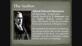 A E Housman  Two poems read by Emma Fielding and Tony Britton [upl. by Ytisahc]