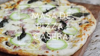 COMO HACER MASA DE PIZZA CASERA FACIL Y RAPIDA  Las María Cocinillas [upl. by Salokcin720]