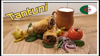 tantuni beef sandwich with ayran سندويش اللحم تنتوني مع اللبن [upl. by Zerat157]