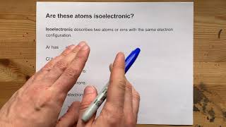 Are these atoms Isoelectronic Example [upl. by Gitlow]