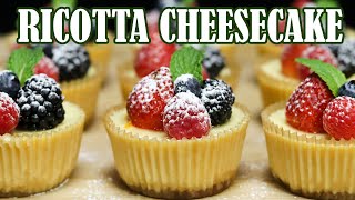 Mini Ricotta Cheesecake Recipe MUST TRY DESSERT [upl. by Valdes]