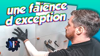 INEDIT  Je pose une faïence rare unique et hors de prix  Rénovation Douche Italienne Ep 13 [upl. by Ahsiyk]