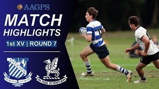 Riverview vs Newington  AAGPS Round 7  1st XV Highlights [upl. by Olecram]