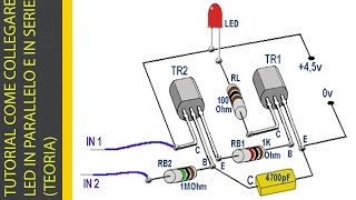 TUTORIAL COME COLLEGARE I LED IN PARALLELO E IN SERIE TEORIA [upl. by Sinnod486]