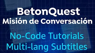 BETONQUEST  MISIÓN DE CONVERSACIÓN  TUTORIAL MINECRAFT  2024  QUEST  PLUGIN [upl. by Trojan]