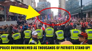 UK POLICE OVERWHELMED AS BRITISH PATRIOTS SHOW UP IN THE TENS OF THOUSANDS [upl. by Relda]