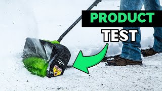 TEST of Greenworks 80V Snow Shovel Review 2024 [upl. by Haskins]