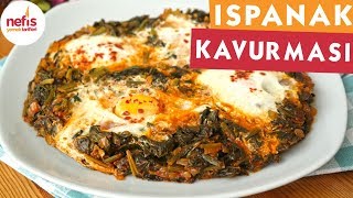 Yumurtalı Ispanak Kavurması Tarifi  Anne usulü [upl. by Ahsimot]