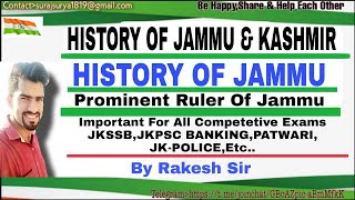 HISTORY OF JAMMU  SIKH RULE  PROMINENT RULER OF JAMMU  FORMATION OF JAMMU amp KASHMIR STATE  JKSSB [upl. by Fesuy202]