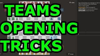 4 PLAYER CHESS TEAMS 2 OPENING TRICKS [upl. by Lexis]