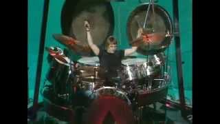 Carl Palmer Showing Off His Drums102173 [upl. by Atiuqihs]