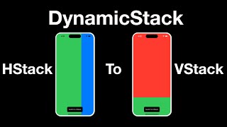 SwiftUI Dynamic Stack View  Switching from HStack to VStack [upl. by Annaierb]