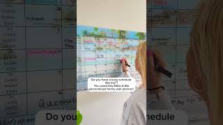 Personalised acrylic monthly wall planner made in Australia getorganised wallplanner organisedmu [upl. by Salmon]