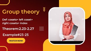 mathematical method SMYusuf theorem222227example2325 cosetindexleft and right coset in Urdu [upl. by Valerie]