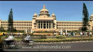 Vidhan Soudha State Legislative Assembly Building Bangalore Karnataka [upl. by Eniarral]