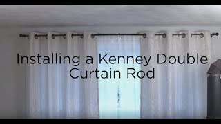 Kenney Double Curtain Rod Installation [upl. by Hanimay]